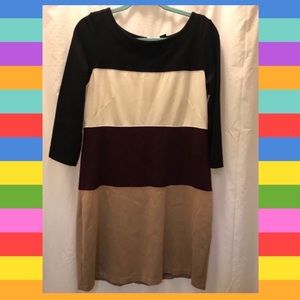 🎉HPx2🎉 striped color block shift dress.